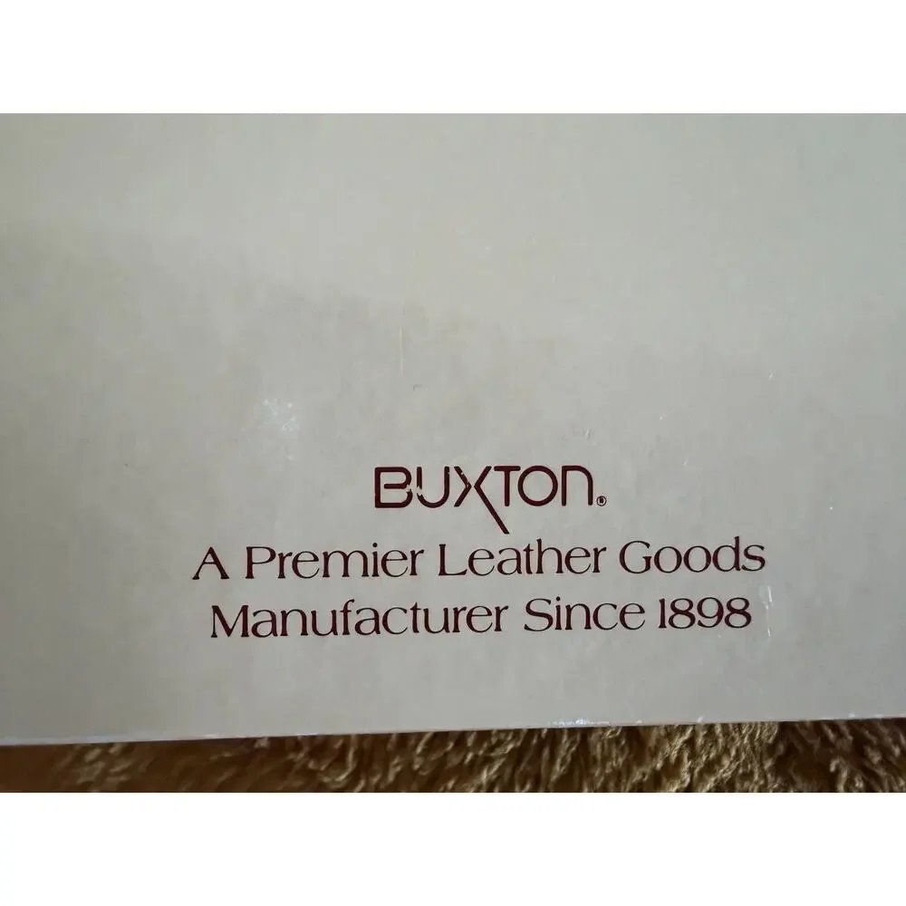 VTG Buxton Green Leather Bifold Wallet Snap Closure Check Book Coin Purse